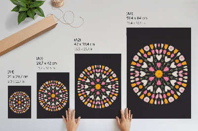 Poster na stenu Kvetinová mandala