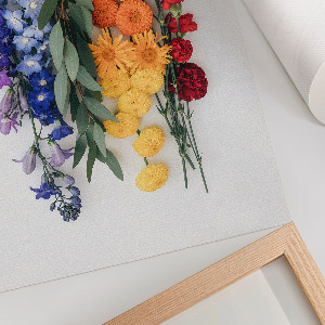 Plagát do obývačky Farebné kvety