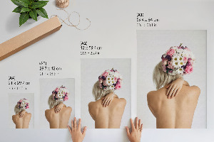 Poster na stenu Žena s kyticou