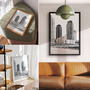 Plagát do obývačky Moderné mesto
