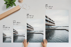 Retro plagát Moderná architektúra