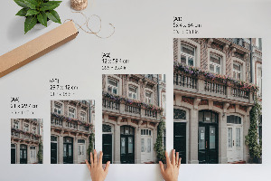 Plagát do obývačky Činžovný dom v meste