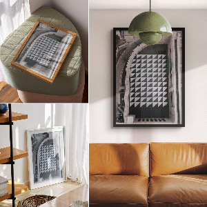 Plagát do izby Mestská geometria