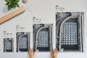 Plagát do izby Mestská geometria