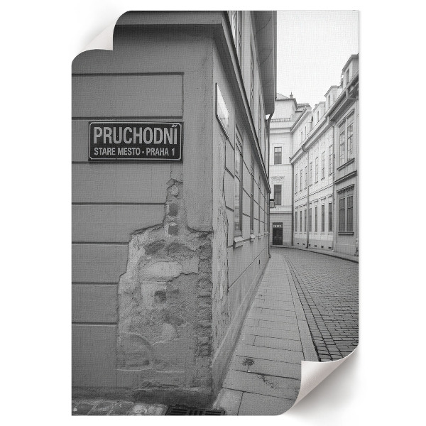 Poster na stenu Čiernobiela ulica