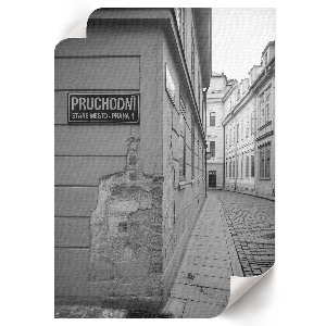 Poster na stenu Čiernobiela ulica