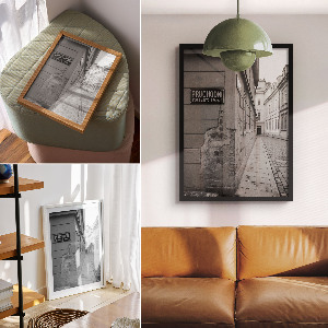 Poster na stenu Čiernobiela ulica