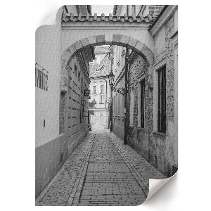 Retro plagát Mestská ulica