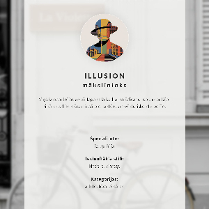 Retro plagát Mestská ulica