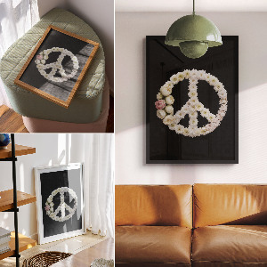 Plagát do obývačky Kvetinová izba