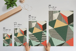 Plagát na stenu s geometrickými vzormi