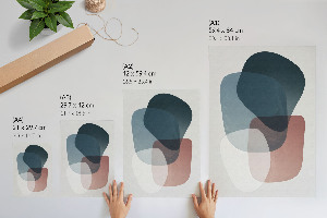 Poster na stenu s pastelovou abstrakciou