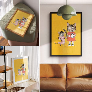 Retro plagát Kreslenie zvierat