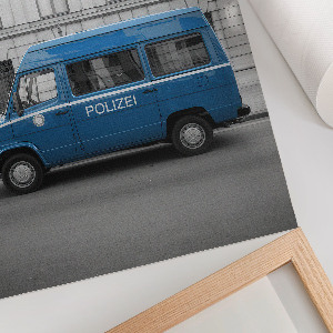 Plagát do obývačky Policajné auto