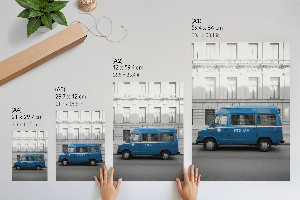 Plagát do obývačky Policajné auto