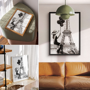 Plagát do izby Parížska elegancia