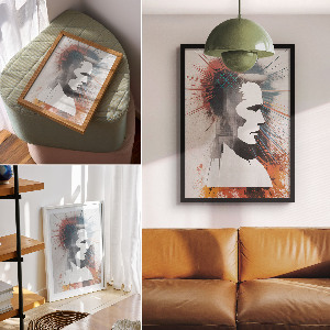 Plagát do izby Geometrická tvár