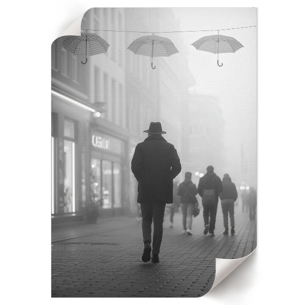 Retro plagát Prechádzka mestom