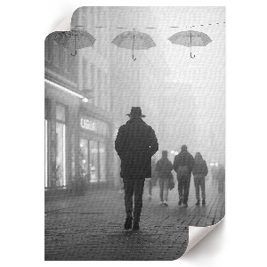 Retro plagát Prechádzka mestom