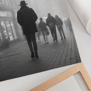 Retro plagát Prechádzka mestom