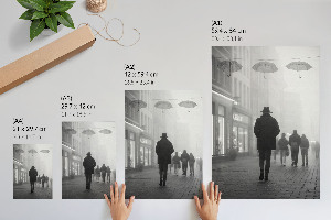 Retro plagát Prechádzka mestom