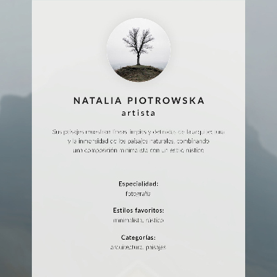 Retro plagát Hmlistá krajina