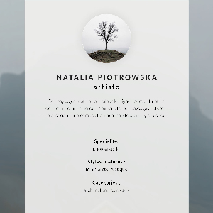 Retro plagát Hmlistá krajina