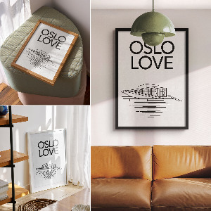 Plagát do obývačky Ilustrácia z Osla