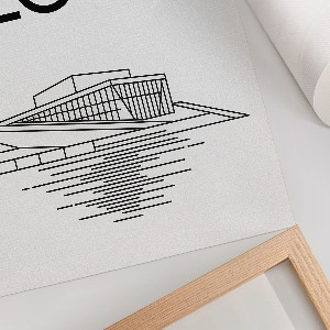 Plagát do obývačky Ilustrácia z Osla