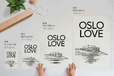 Plagát do obývačky Ilustrácia z Osla
