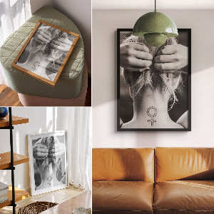 Plagát do izby Výrazná ženskosť