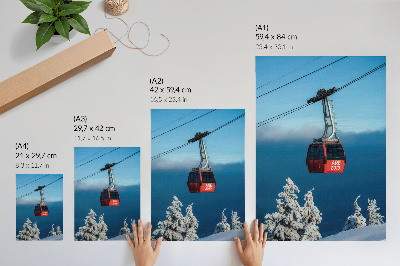 Poster na stenu Horská gondola