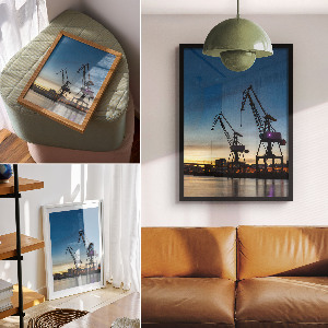 Plagát do obývačky Priemyselná krajina