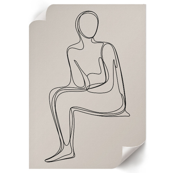 Plagát do izby Znakový lineart