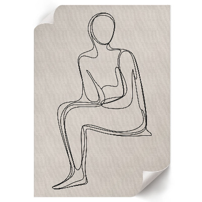 Plagát do izby Znakový lineart