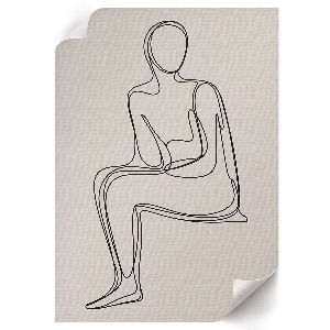 Plagát do izby Znakový lineart