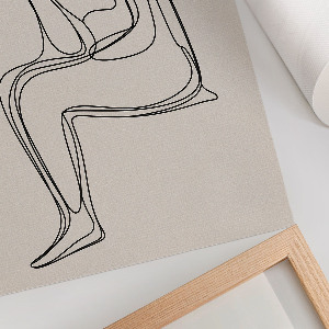 Plagát do izby Znakový lineart