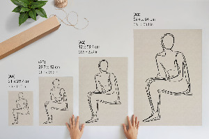 Plagát do izby Znakový lineart