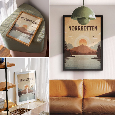 Poster na stenu Ilustrácia Norrbottenu