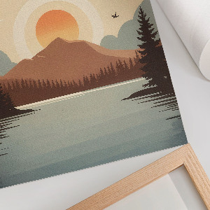 Poster na stenu Ilustrácia Norrbottenu