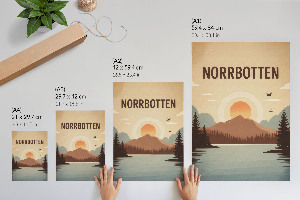 Poster na stenu Ilustrácia Norrbottenu
