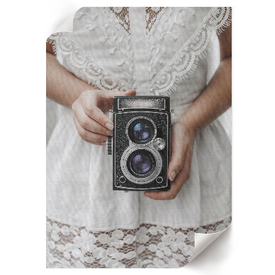 Retro plagát Starý fotoaparát