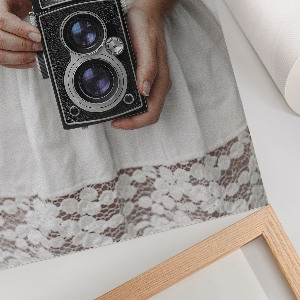 Retro plagát Starý fotoaparát