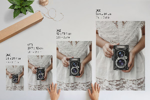 Retro plagát Starý fotoaparát
