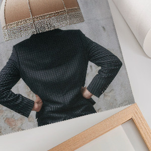 Plagát do izby Surrealizmus tienidiel na lampu