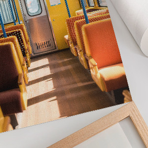 Retro plagát Interiér vagóna