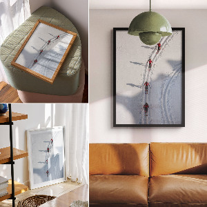 Retro plagát Lyžiarske dobrodružstvo