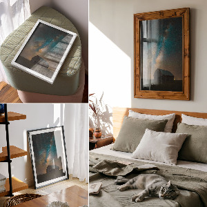 Plagát do izby Kozmická noc