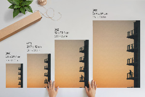 Poster na stenu Večerný balkón