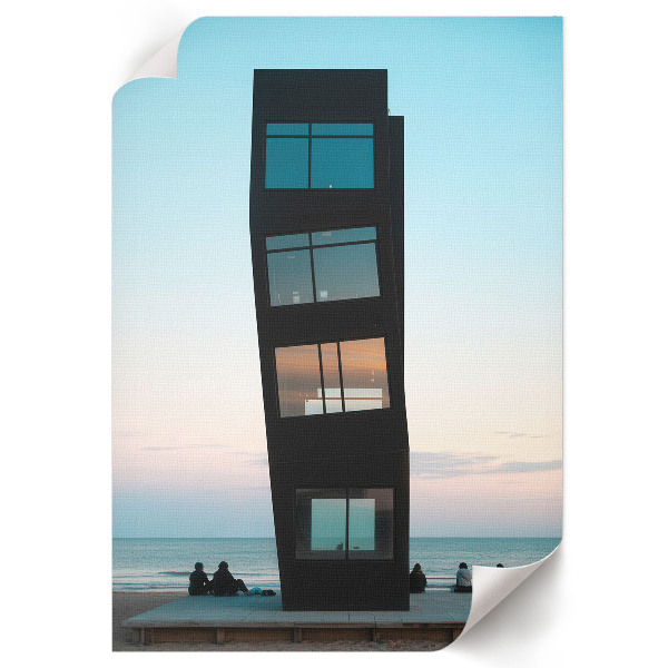 Retro plagát Moderná architektúra